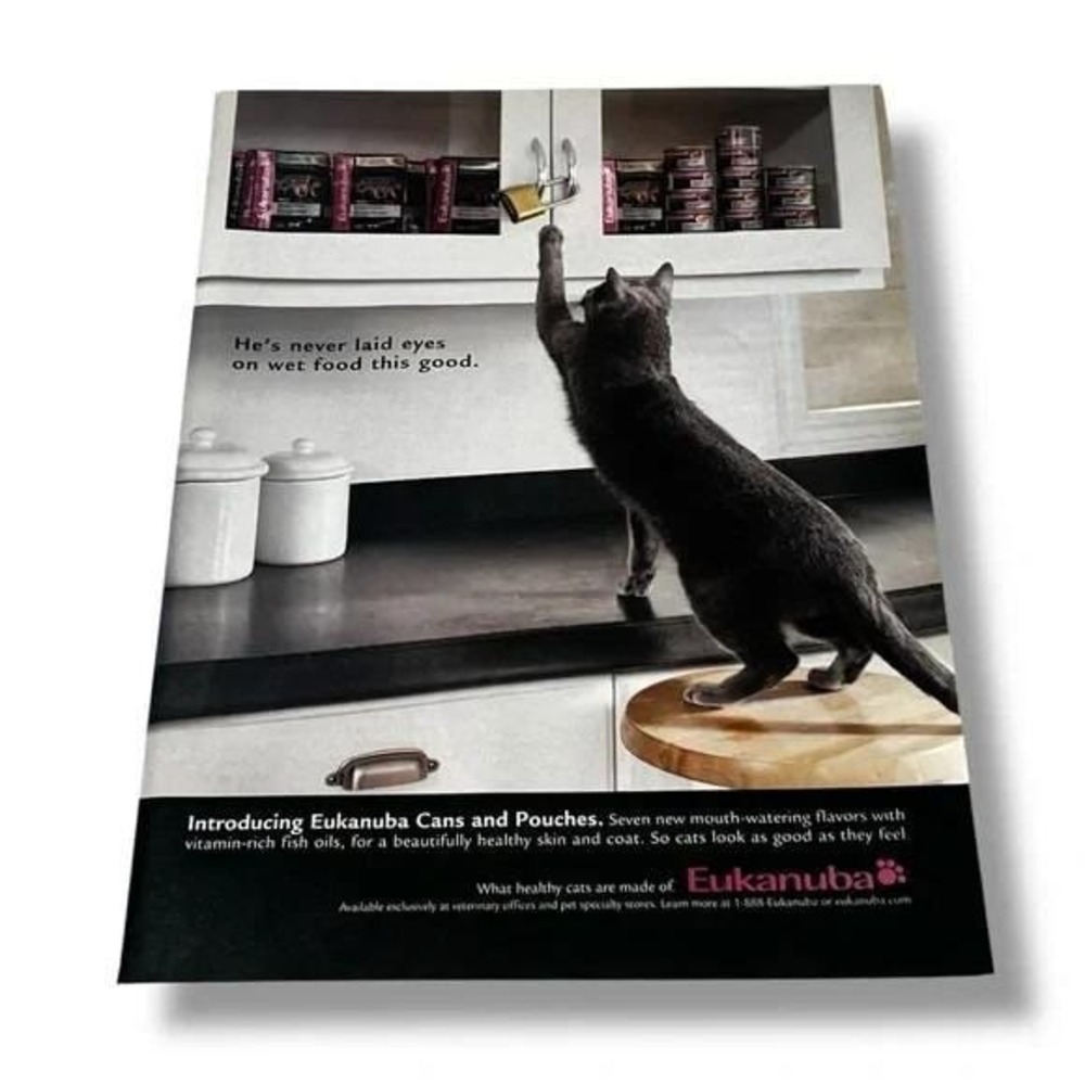 2006 Eukanuba He's Never Laid Eyes Original Vintage Print Ad